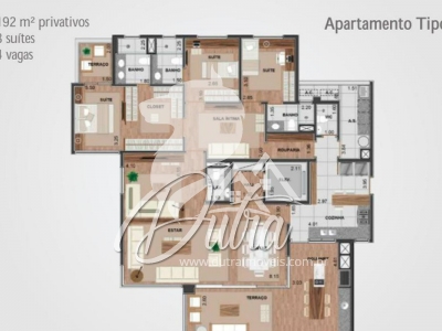 Authentique Campo Belo 192m² 04 Dormitórios 03 Suítes 4 Vagas