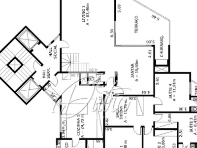 Terrazzi Di Padova Vila Clementino 274m² 04 Dormitórios 04 Suítes 4 Vagas