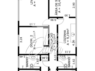 Pedra Coral Jardim Paulista 125m² 03 Dormitórios 01 Suítes 1 Vagas