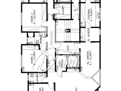 Laura Paraíso 240m² 03 Dormitórios 01 Suítes 3 Vagas