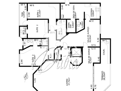 Edifício Maple Leaf Park Itaim Bibi 181m² 04 Dormitórios 02 Suítes 3 Vagas