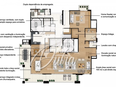 Particolare Campo Belo 385m² 03 Dormitórios 03 Suítes 5 Vagas