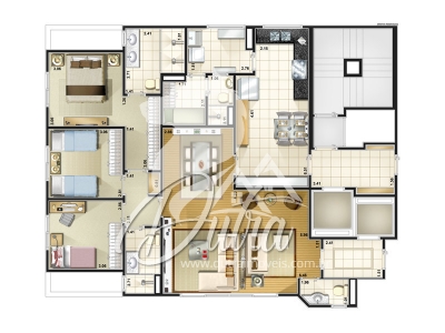 Benevento Jardim da Saúde 120m² 03 Dormitórios 01 Suítes 3 Vagas