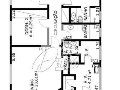 Vila Rica Pinheiros 102m² 03 Dormitórios 01 Suítes 2 Vagas