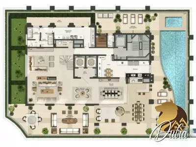 Quartier Auri Vila Olímpia 893m² 05 Dormitórios 05 Suítes 5 Vagas