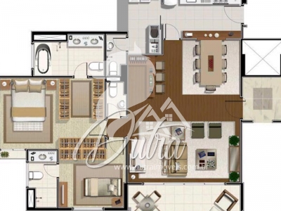 Le Locle Jardins Jardim Paulista 112m² 02 Dormitórios 02 Suítes 3 Vagas