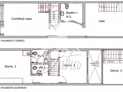 Casa de Vila Itaim Bibi 133m² 03 Dormitórios 01 Suítes 1 Vagas