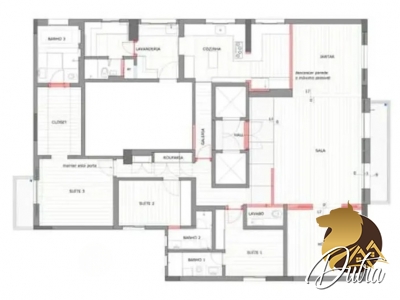 Paço de Higienopolis Santa Cecília 352m² 04 Dormitórios 04 Suítes 4 Vagas