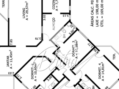 Casa de Lancaster Paraíso 200m² 04 Dormitórios 04 Suítes 3 Vagas