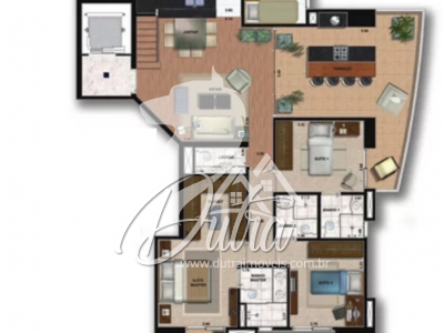 Flórida Penthouses Smart Living Cidade Monções 192m² 03 Dormitórios 03 Suítes 3 Vagas